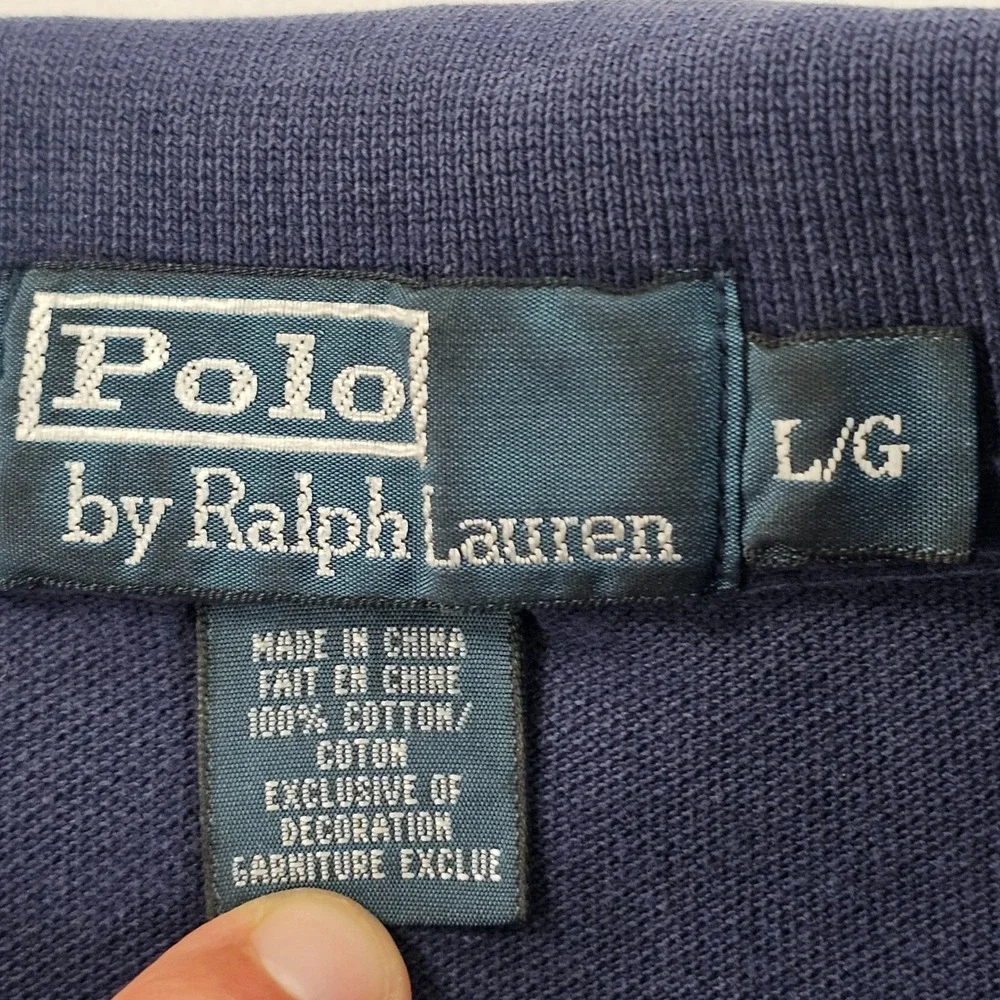 Polo Ralph Lauren Blue Short Sleeve Polo Shirt Men's L